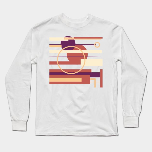 Geometric pattern modern abstract Long Sleeve T-Shirt by soycarola